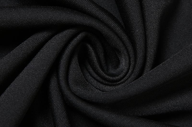 Alluring Black Halter V-Neck Ruched Backless Maxi Dress - Your Fall & Holiday Party Statement