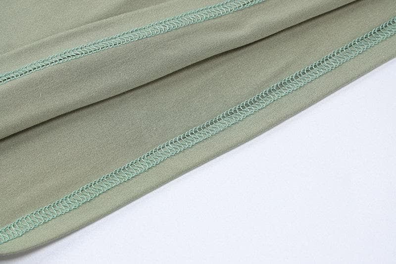 Fall Night Out Ready: Chic Off-Shoulder Cut-Out Mini Skirt Set with Drawstring Detail