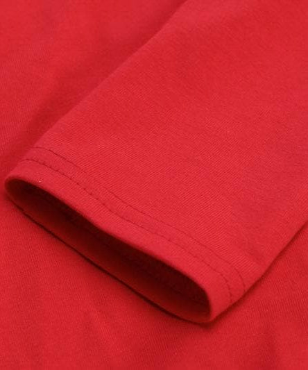 Effortless Chic: Scarlet Red Long Sleeve Crewneck Bodysuit - Your Fall Wardrobe Essential