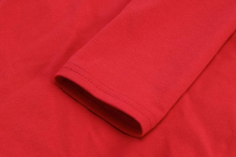 Effortless Chic: Scarlet Red Long Sleeve Crewneck Bodysuit - Your Fall Wardrobe Essential