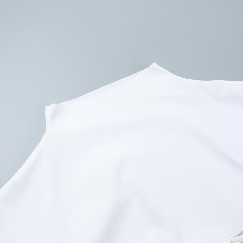 Edgy '68 AUC' Cut-Out Mock Neck Crop Top – Your Bold Fall Statement Piece