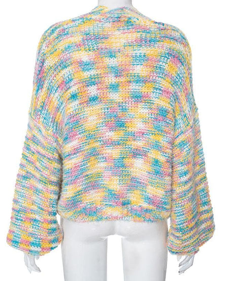 Happy Hues Rainbow Confetti Knit Cardigan – Your Cozy Fall Layering Essential
