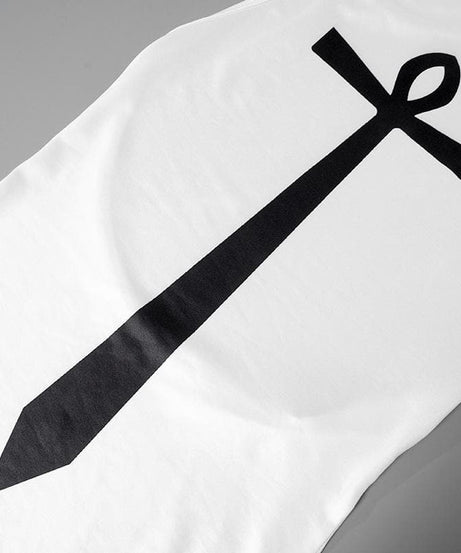 Mystic Ankh Tie Halter Mini Dress - Chic Backless Bodycon for Fall Parties