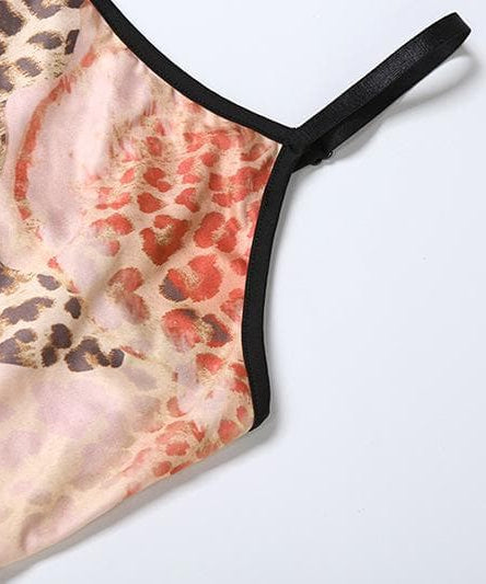 Fierce Leopard & Abstract Floral Maxi Cami Dress - Chic Fall & Holiday Party Ready