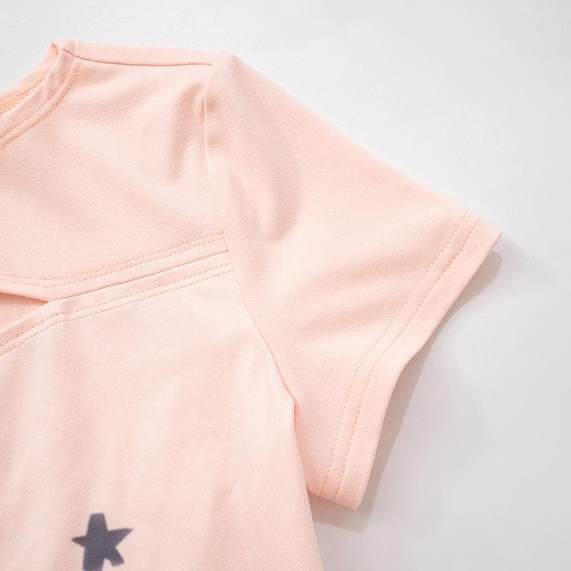 Star Struck Cutout Crop Top | Y2K Celestial Tee for Fall Nights & Halloween Fun