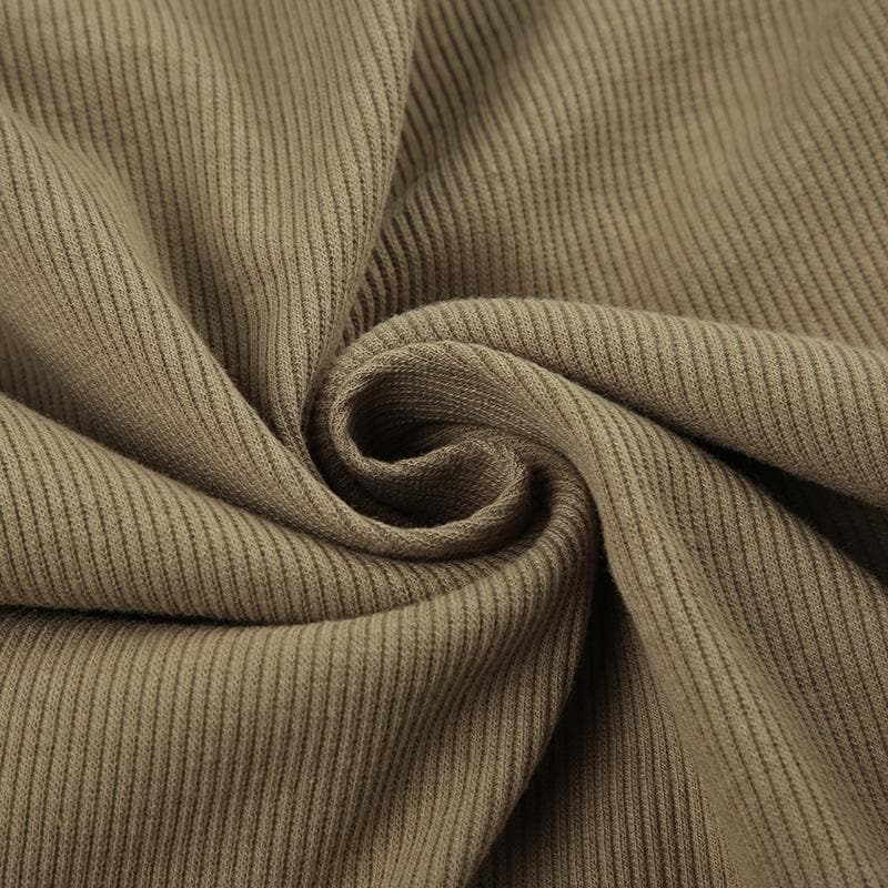 Y2K Grunge Eagle & Tribal Graphic Ribbed V-Neck Long Sleeve Top - Fall Fashion 2025