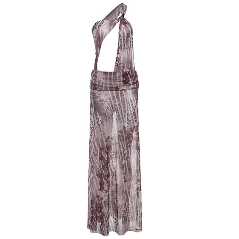 Daring Halter Cutout Maxi Dress - Your Statement Piece for Fall Events & Holiday Escapes