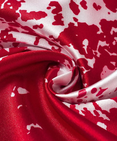 Killer Chic: Women's Blood Splatter Halloween Cami Dress with Lace Trim – Spooky Costume