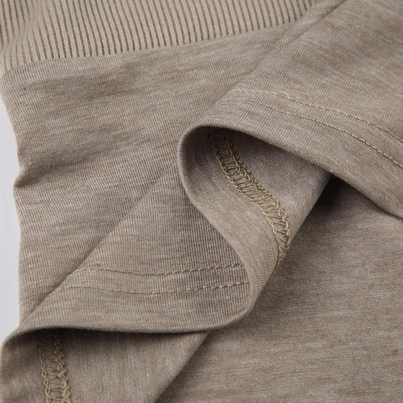 Fall Chic Ribbed Henley Long Sleeve Top | Lace Trim, Thumbholes & Flattering Fit