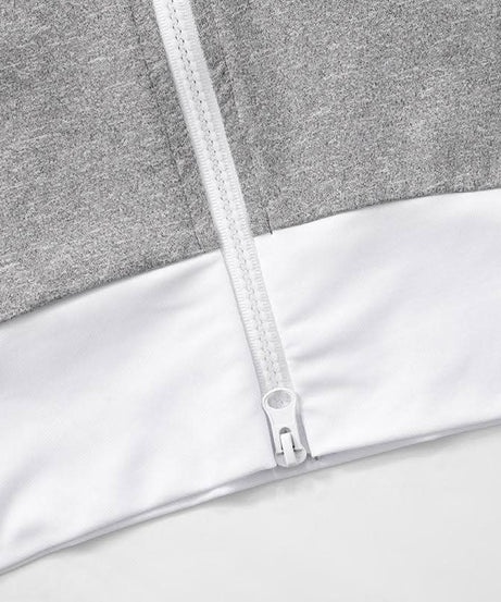 Cozy Fall Flair: Women's Cropped Zip Hoodie & Flare Legging Set - Athleisure Loungewear