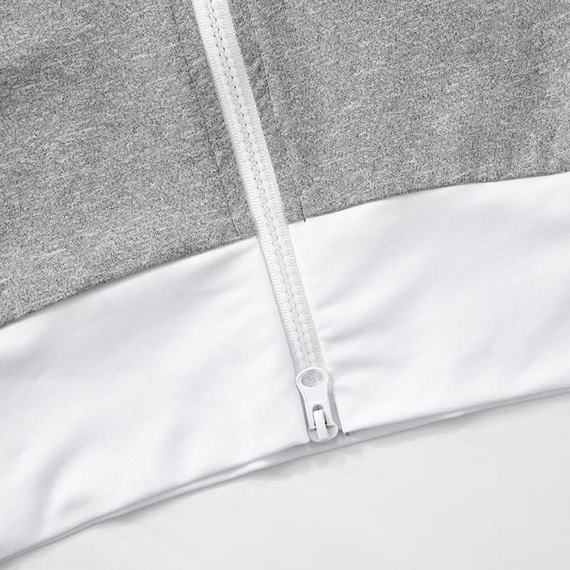 Cozy Fall Flair: Women's Cropped Zip Hoodie & Flare Legging Set - Athleisure Loungewear
