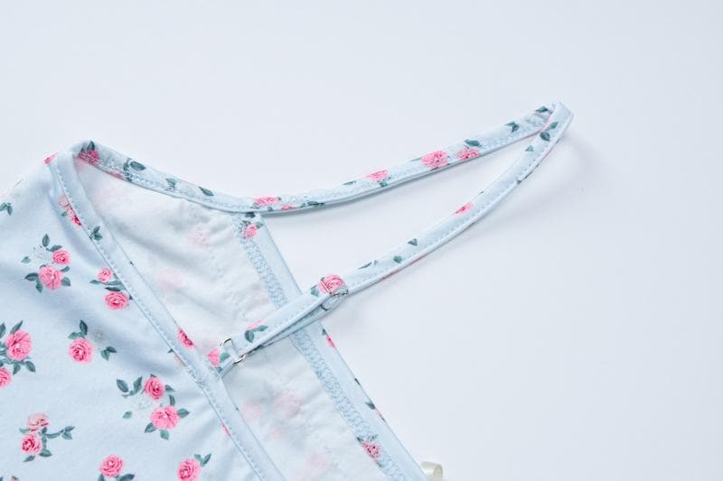 Autumn Bloom Ditsy Floral Cami & Maxi Skirt Set - Chic 2-Piece Y2K Outfit for Effortless Style