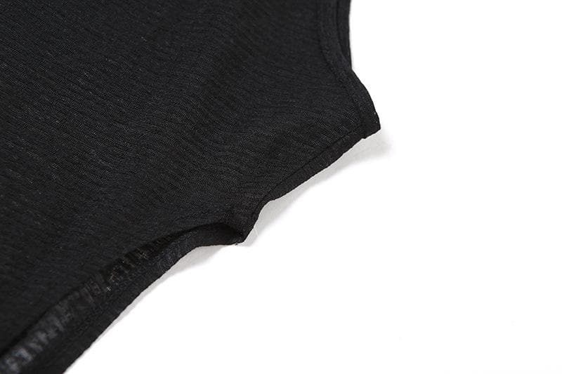 Mystic Vixen Hooded Sheer Maxi Dress – Daring Cutouts & High Slits for Halloween & Club Nights