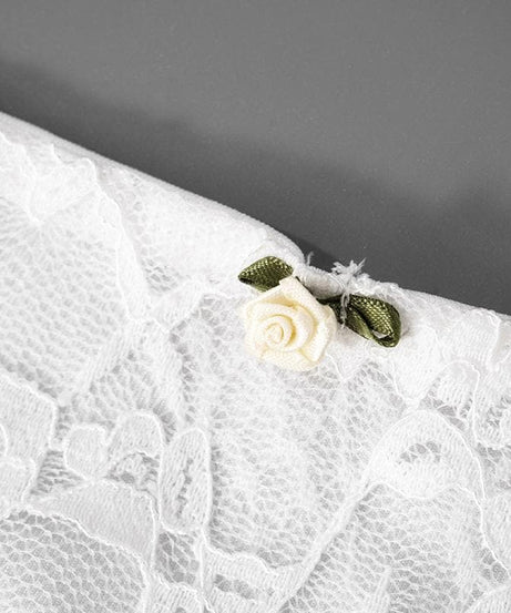 Flirty & Chic: White Lace Tie-Strap Mini Dress - Your Perfect Pick for Fall Parties & Getaways