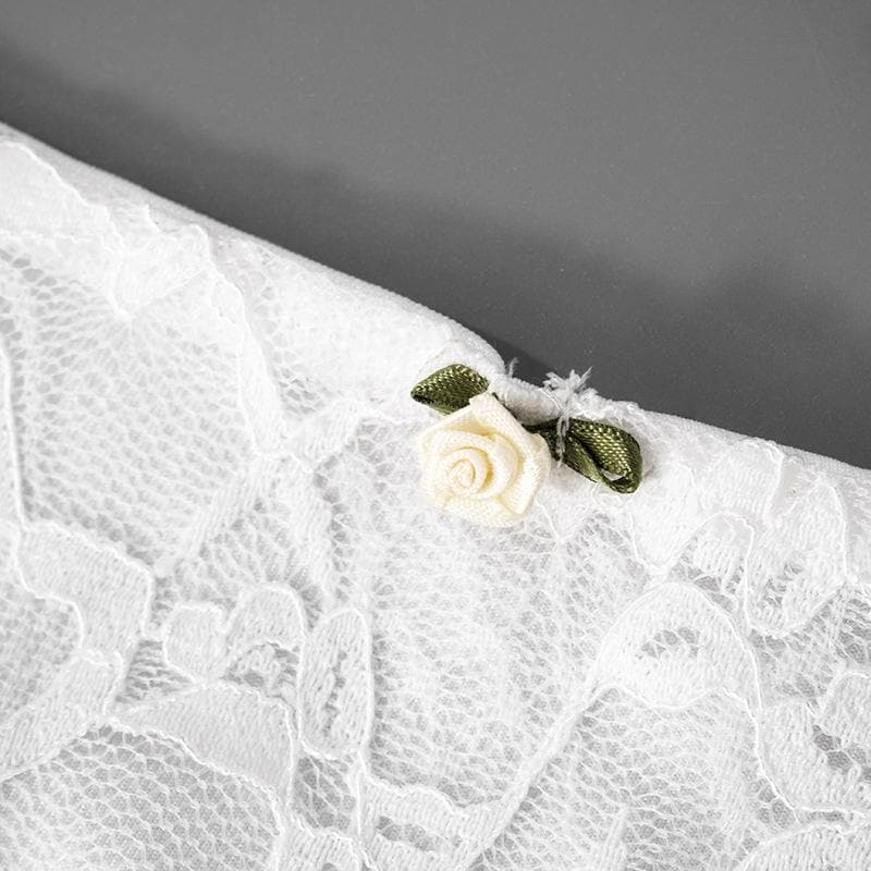 Flirty & Chic: White Lace Tie-Strap Mini Dress - Your Perfect Pick for Fall Parties & Getaways