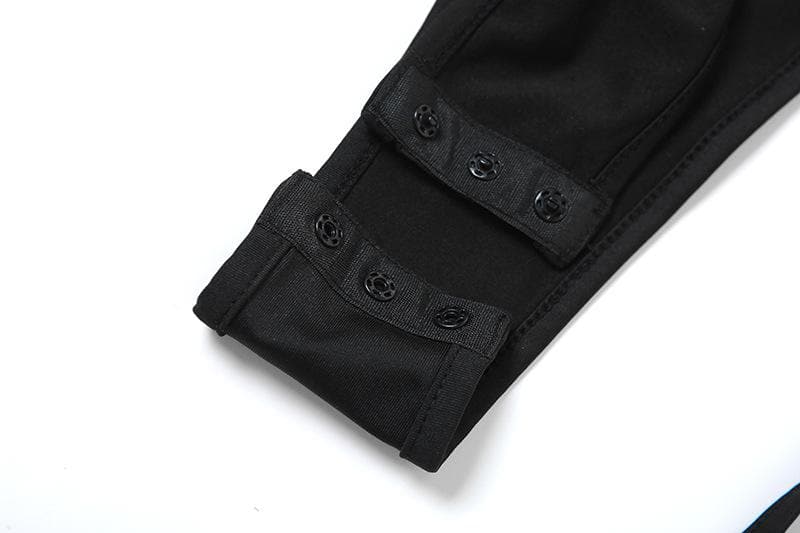 Siren Black O-Ring Cutout Halter Monokini | Statement Vacation & Party Bodysuit