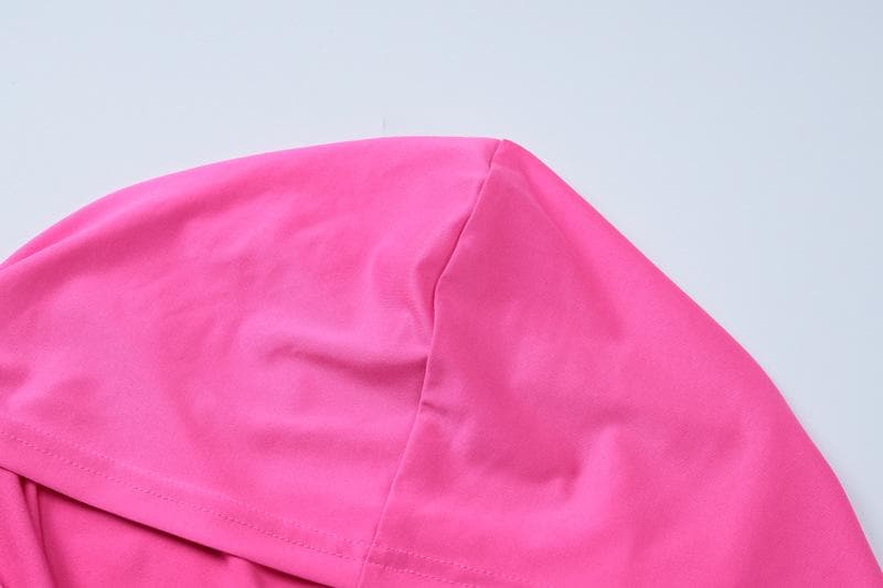 Fuchsia Flare Power: Y2K Zip-Up Hoodie & High-Rise Bell Bottom Set – Fall's Hottest Athleisure