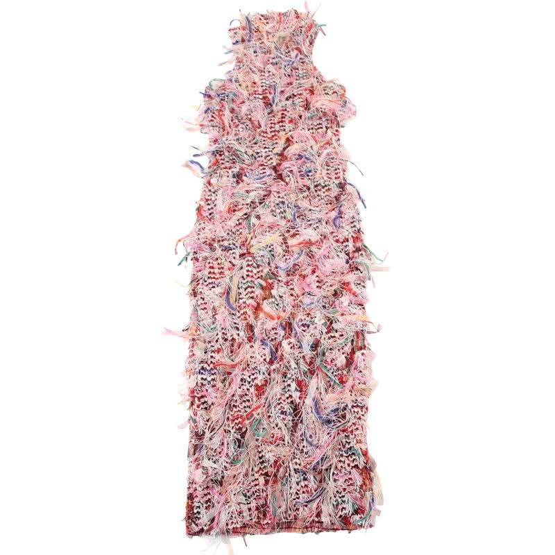 Showstopping Fringe Midi Dress – Vibrant Textured Style for Fall & Holiday Parties