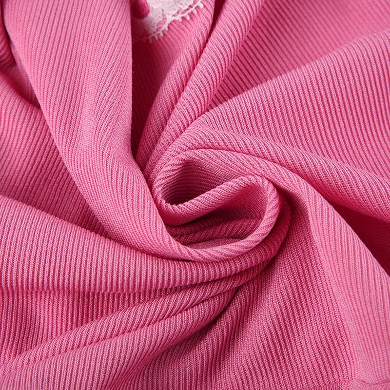 Coquette Dream Pink Lace Peplum Crop Top - Fall's Sweetest Long Sleeve