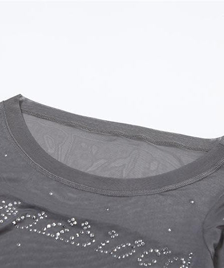 Sparkle & Sheer Off-Shoulder Top: Your Daring Fall & Holiday Statement Piece