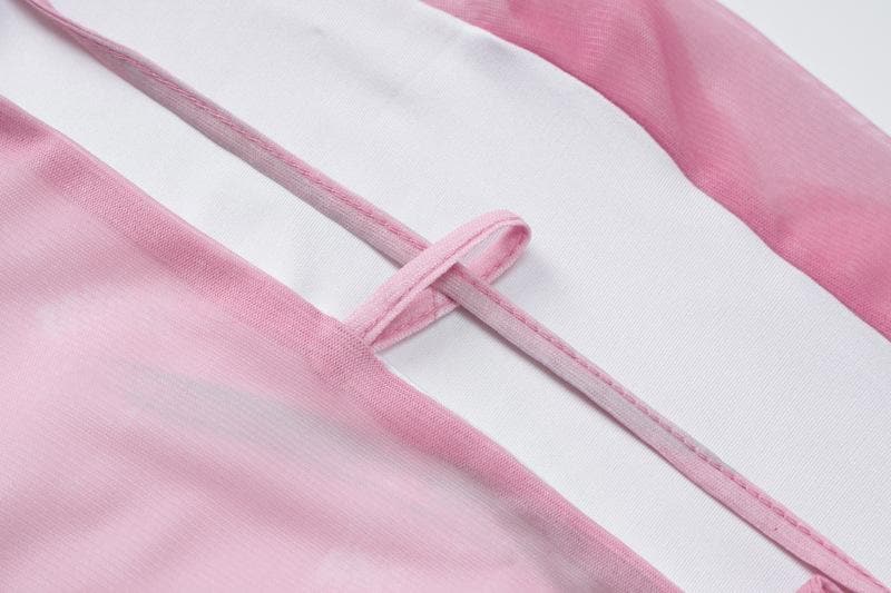 Dreamy Pink Floral Mesh Maxi Slip Dress | Knotted Backless | Perfect for Fall Vacations & Holiday Events