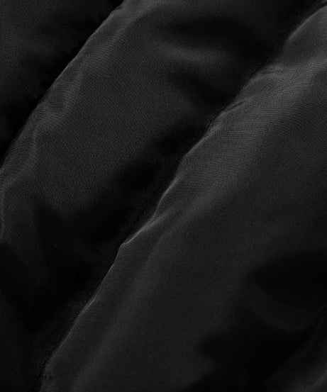 Trendsetter Cropped Puffer Jacket: Chic Black Mock Neck for Fall & Winter Style