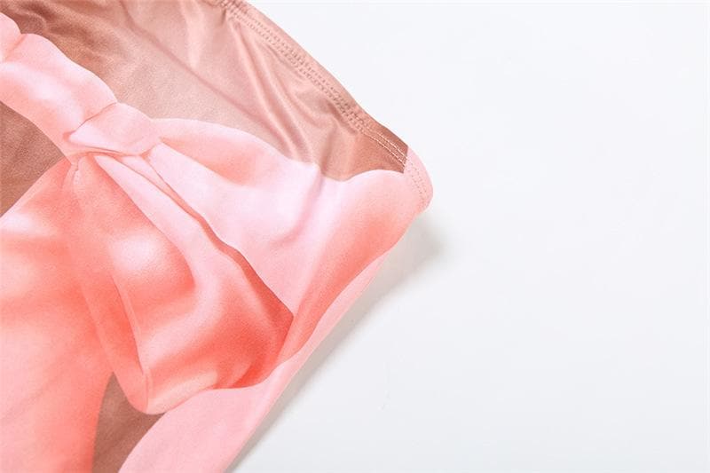 Wrapped in Style: Daring Illusion Bow Mini Dress - Perfect for Halloween & Party Season