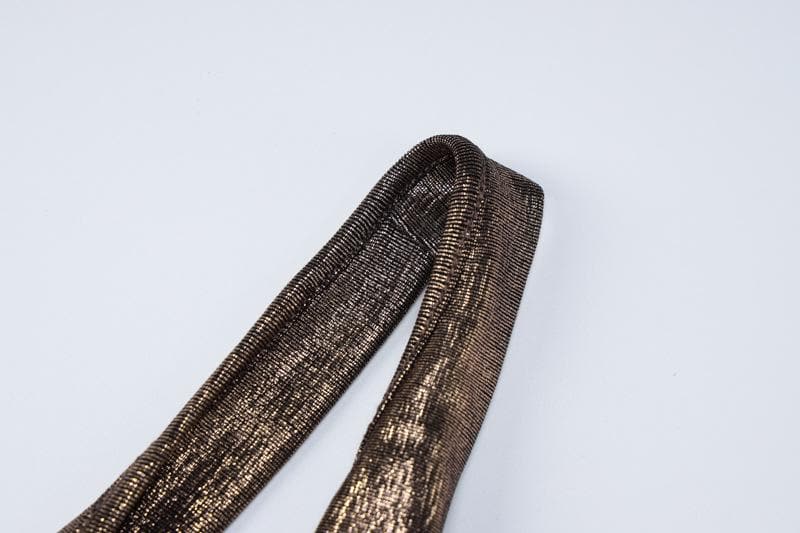 Radiant Liquid Bronze Halter Maxi Gown - Your Glamorous Pick for Holiday Parties & NYE