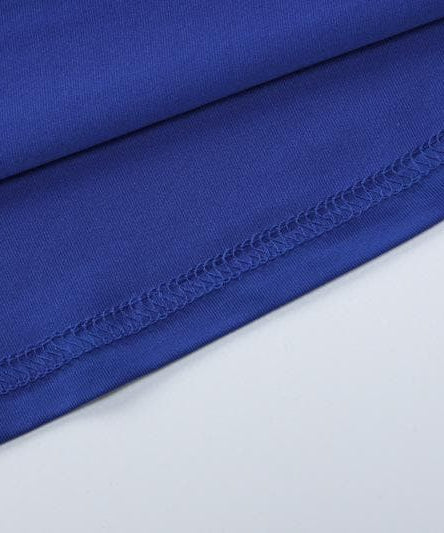 Chic Royal Blue Hooded Maxi Dress - Long Sleeve Fall & Holiday Essential