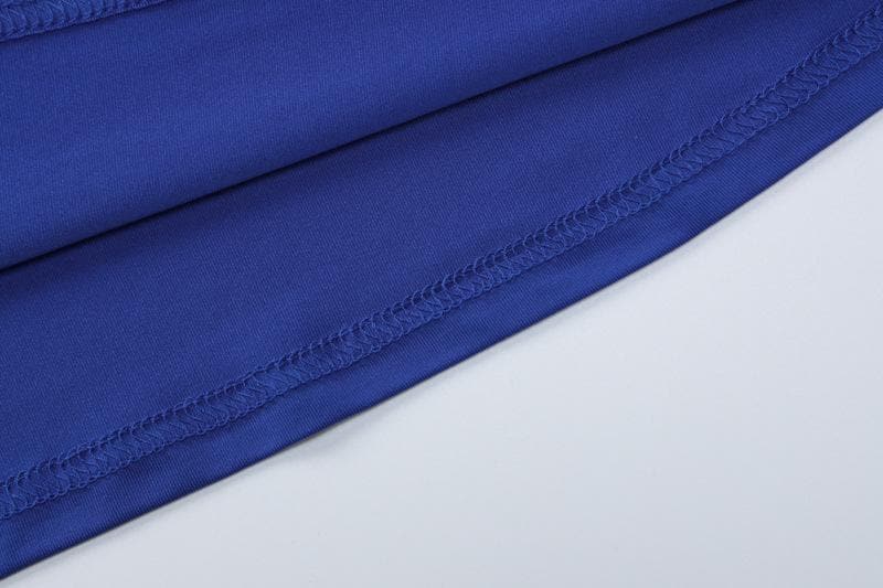 Chic Royal Blue Hooded Maxi Dress - Long Sleeve Fall & Holiday Essential