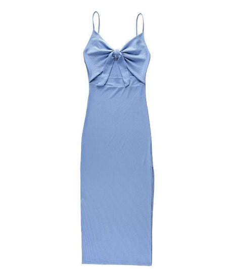 Fall Ready Ribbed Knit Cut-Out Maxi Dress - Effortlessly Chic & Flattering for Autumn