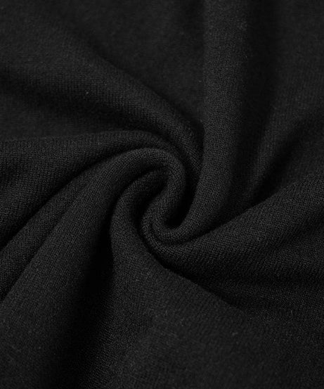 Modern Romance: Black Square Neck Cold Shoulder Long Sleeve Top with Bows – Your Chic Fall Staple