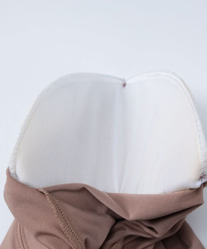 Cozy Fall Chic: Women's Ruched Flare Pant & Long Sleeve Crop Top Set - Mocha Brown Loungewear