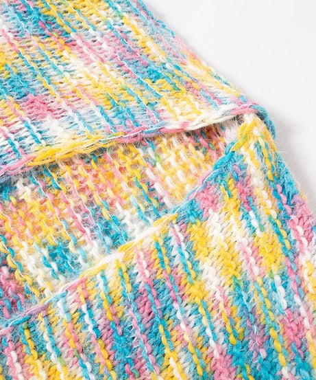 Happy Hues Rainbow Confetti Knit Cardigan – Your Cozy Fall Layering Essential