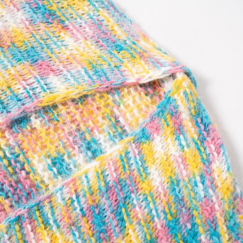 Happy Hues Rainbow Confetti Knit Cardigan – Your Cozy Fall Layering Essential