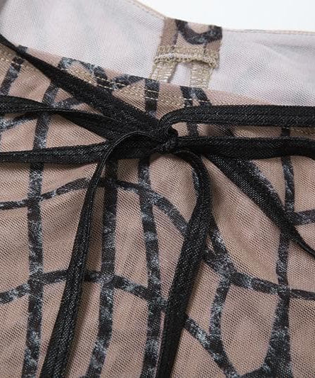 Bewitching Sheer Mesh Spiderweb Print Cami & Midi Skirt Set - Your Ultimate Fall & Halloween Statement