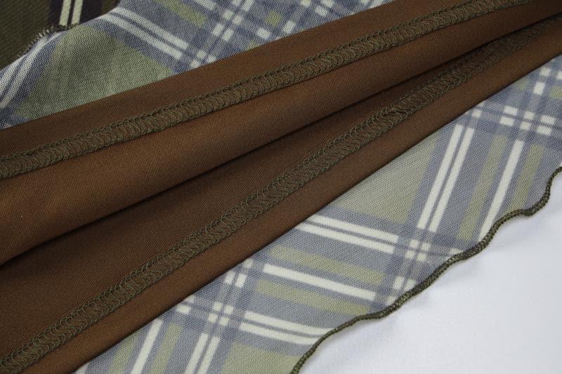 Effortless Autumn Plaid Tie-Front Bodycon Mini Dress | Chic Fall Style