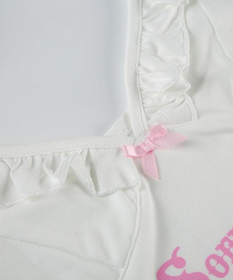 Sorry, I Only Date Geek Ruffle Cami Top – Cozy & Cute Fall V-Neck for American Women