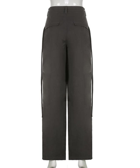 Fall Fashion Must-Have: High-Waisted Pleated Baggy Wide Leg Pants for Women - Y2K Street Style & Comfort