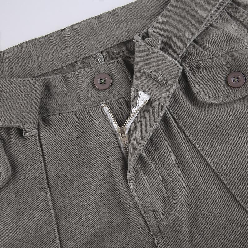 Y2K Revival Baggy Cargo Pants for Women - Effortless Fall Street Style