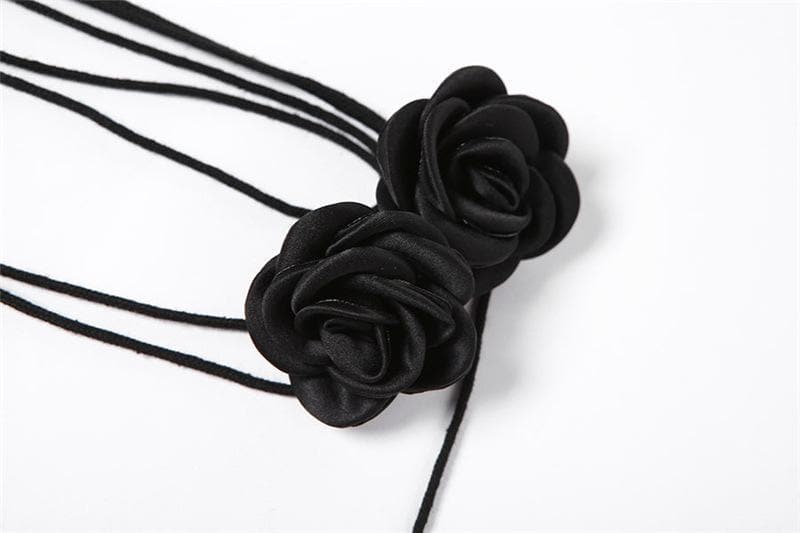 Dark Romance Black Rose Halter Ruched Bodycon Mini Dress - Fall & Holiday Party Ready