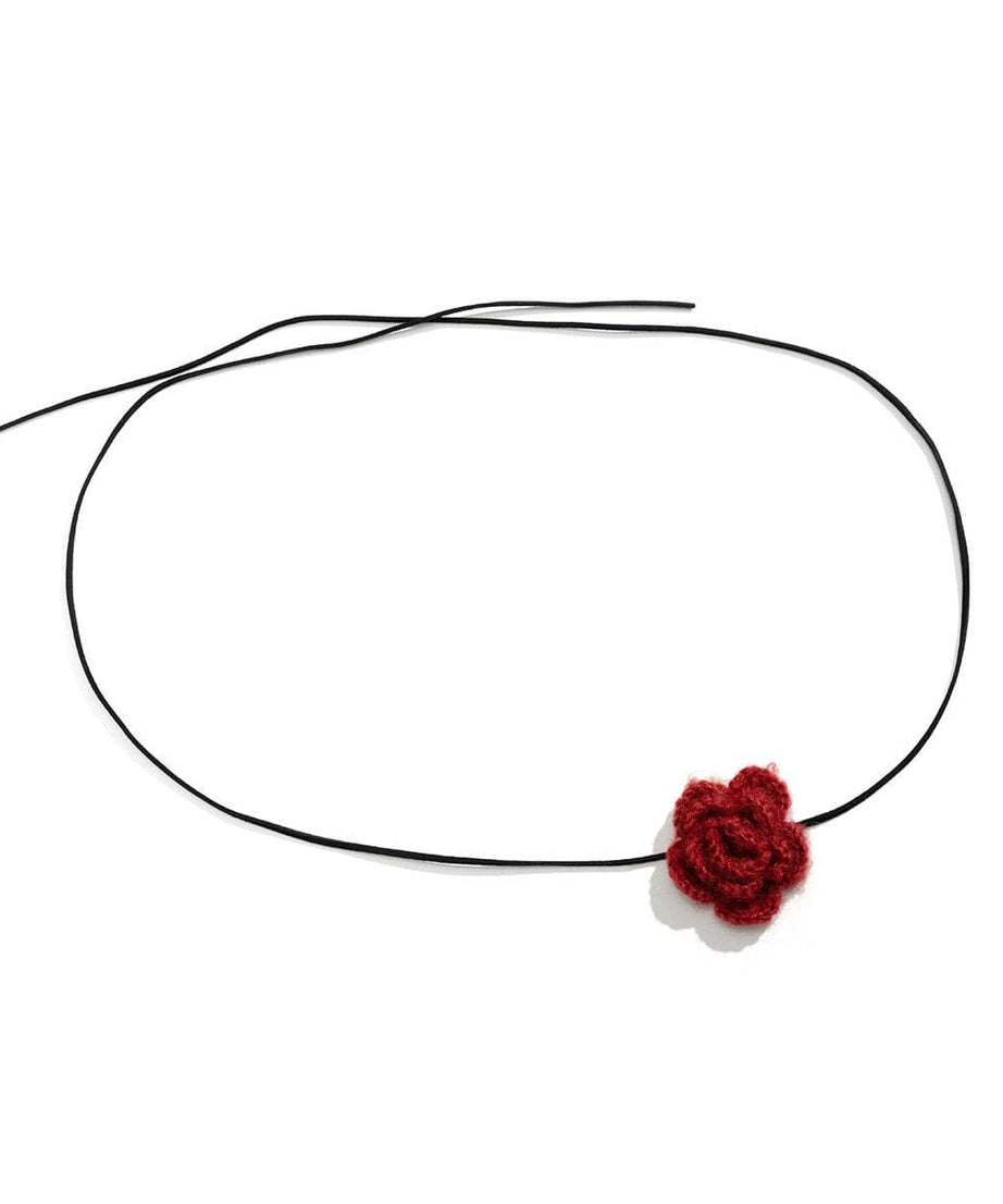 Fall Bloom Adjustable Waist Chain - Delicate Boho Knitted Flower Body Jewelry