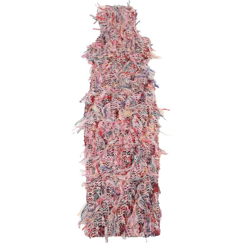 Showstopping Fringe Midi Dress – Vibrant Textured Style for Fall & Holiday Parties
