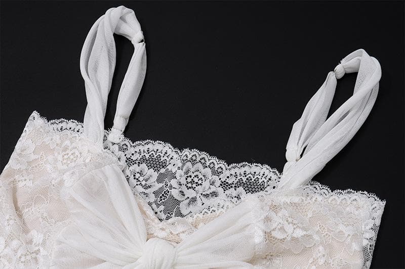 Chic Coquette Lace Bow-Knot Crop Cami Top - Fall Fashion Must-Have