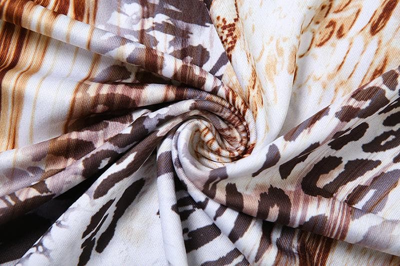 Daring Snakeskin Halter Cut-Out Maxi Dress - Fall Glam & Resort Ready