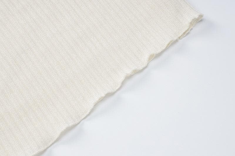 Chic Asymmetrical Ribbed Mini Dress - One-Shoulder Halter for Fall Parties & Holiday Nights