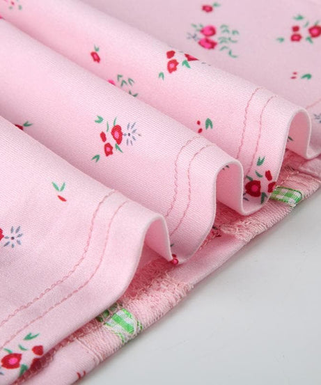 Sweetheart Pink Floral Cami Top with Gingham & Lace | Cozy Autumn Layering & Cottagecore Charm