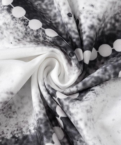 Dazzling Pearl Illusion Mesh Long Sleeve Top - Chic Drawstring Style for Fall & Holiday