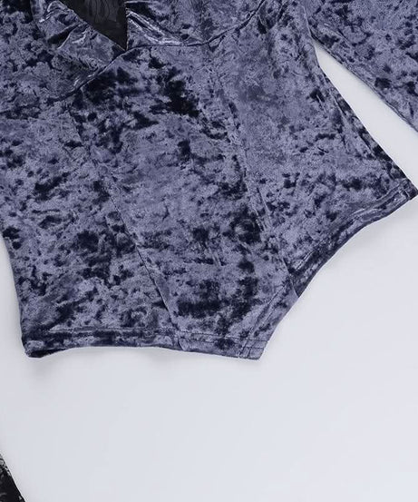 Midnight Plum Velvet & Lace Off-Shoulder Top - Your Essential Fall & Holiday Statement Piece