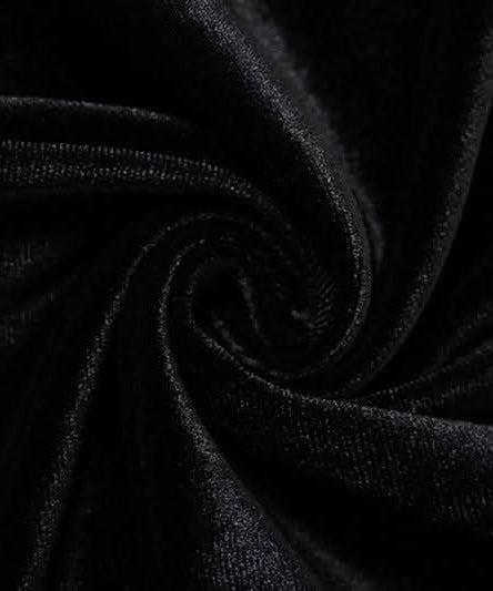 The Opulent Velvet Maxi: Black Cowl Neck Gown with Slit & Backless Design | Fall & Holiday Party Ready